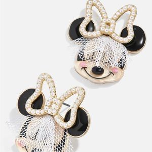 Disney Baublebar Minne Mouse Bride Earrings